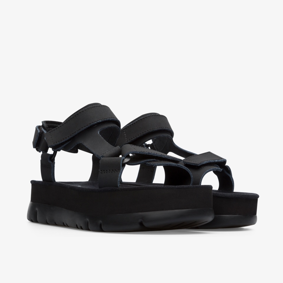 Cuñas Camper Oruga Mujer - Negras | Camper Online + 4076STJCN